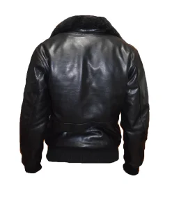 Alternative view of A2 Bomber Aviator Leather Jacket