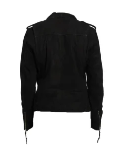 Alternative view of Biker Style Suede Leather Jacket