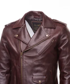Alternative view of Elliot Oxblood Biker Leather Jacket