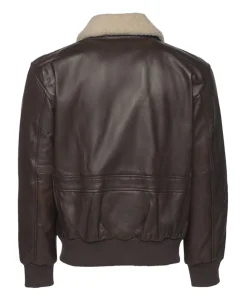 Alternative view of Henri Brown A2 Aviator Bomber Jacket