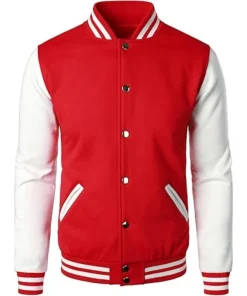 Red and White Varsity Jacket