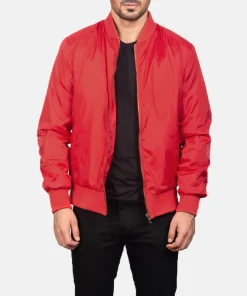 Zack Red Bomber Jacket