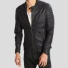 Sung Black Quilted Leather Jacket