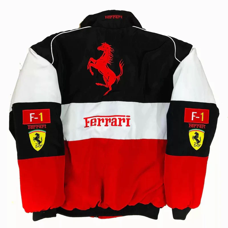 Ferrari F1 Vintage Racing Bomber Jacket - Image 5