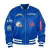 Los Angeles Chargers X Alpha X New Era MA-1 Bomber Jacket