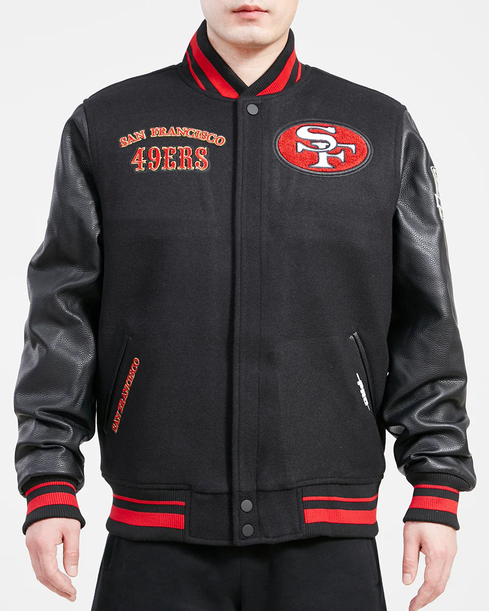 NFL San Francisco 49ers Retro Classic Wool Varsity Jacket - Image 4