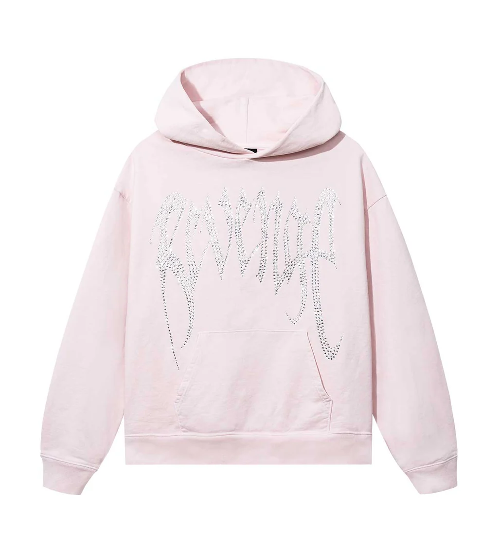 Revenge x Xxxtentacion Heartbreak Bejeweled Pink Hoodie