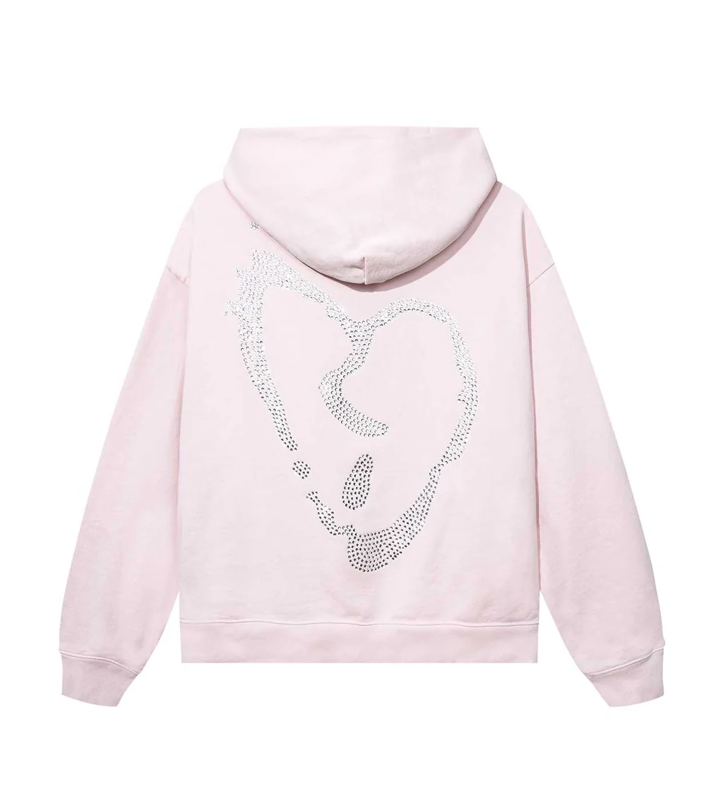 Revenge x Xxxtentacion Heartbreak Bejeweled Pink Hoodie - Image 2