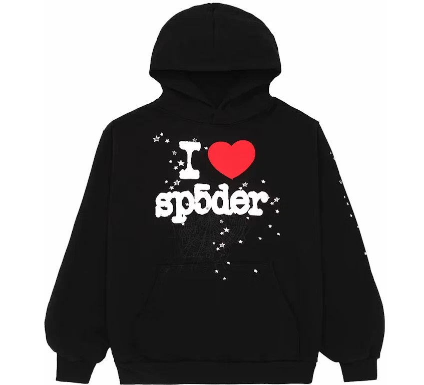 Sp5der I Love SP5 Souvenir Black Hoodie