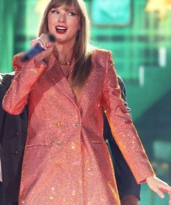 Taylor Swift The Eras Tour Paris Peach Sequin Blazer