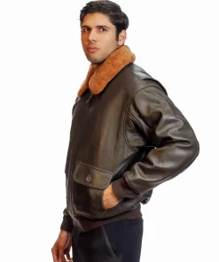 Alternative view of Top Gun Military G-1 Aviator Jacket
