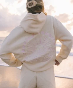 Pink-Palm-Puff-Chasing-Sunsets-Oversized-Meringue-Hoodie
