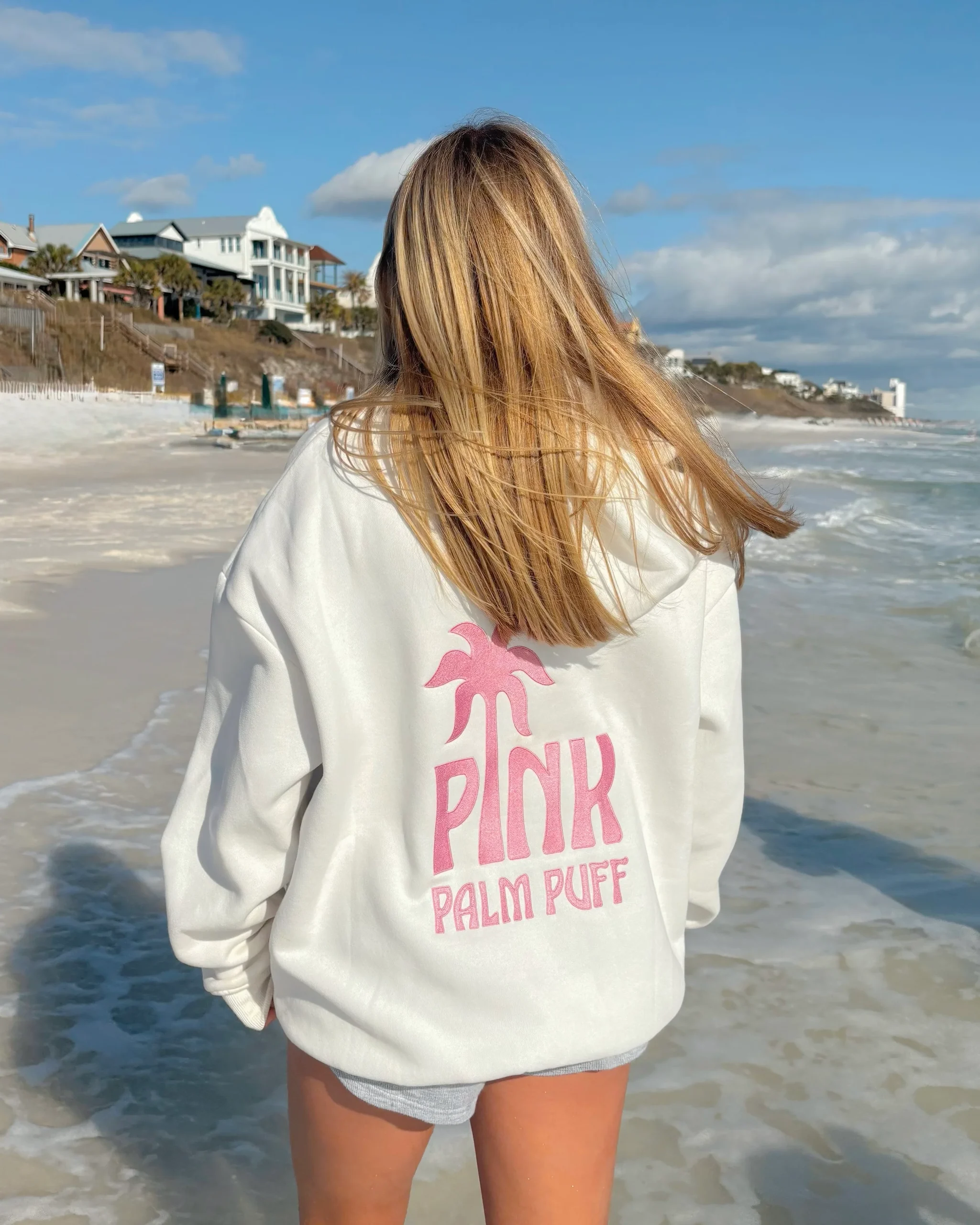Pink-Palm-Puff-Classic-Puff-White-Hoodie-scaled