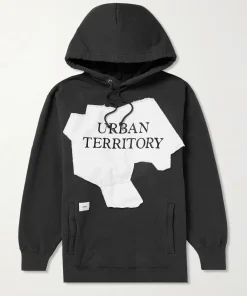 WTAPS-Appliqued-Cotton-Black-Hoodie
