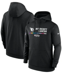 Men’s Arizona Cardinals Black NFL Therma Performance Hoodie