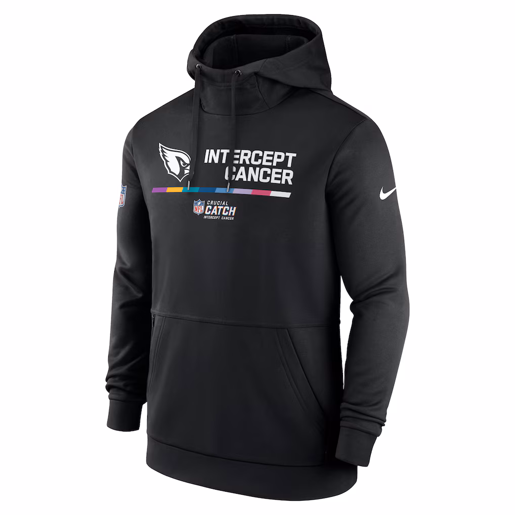 Men’s Arizona Cardinals Black NFL Therma Performance Hoodies
