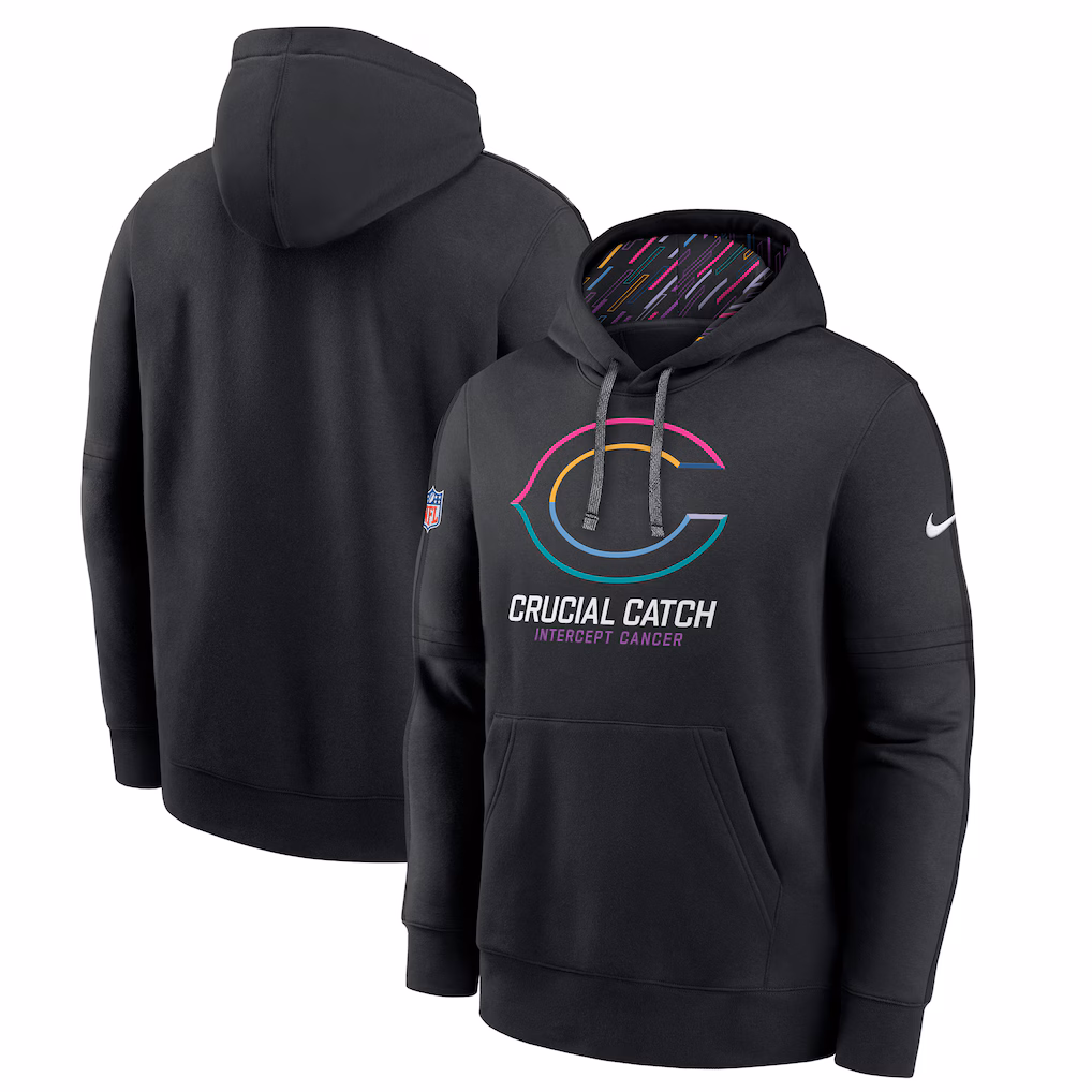 Men’s Chicago Bears Black 2024 NFL Big & Tall Club Hoodie