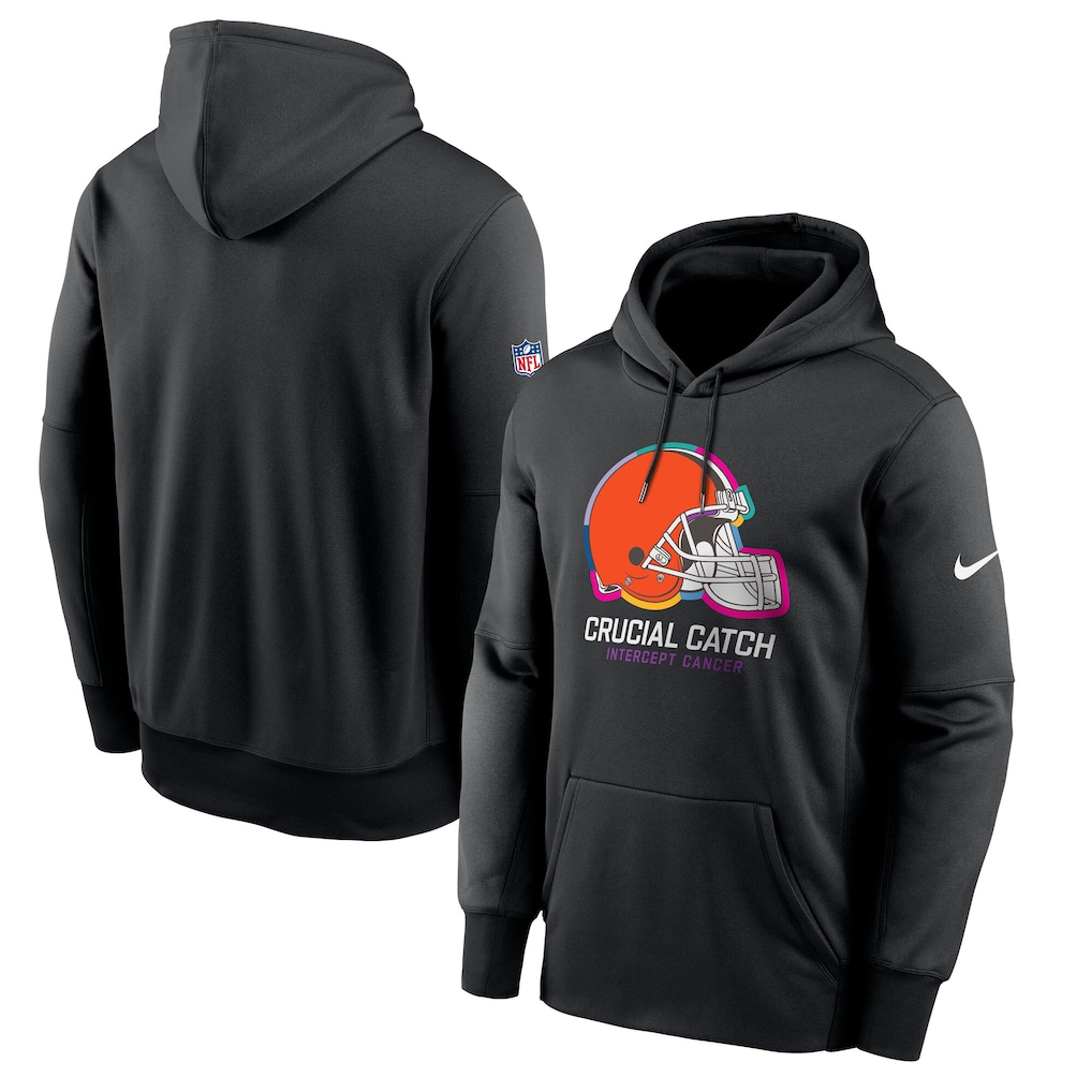 Men’s Cleveland Browns Black 2024 NFL Performance Fleece Hoodie