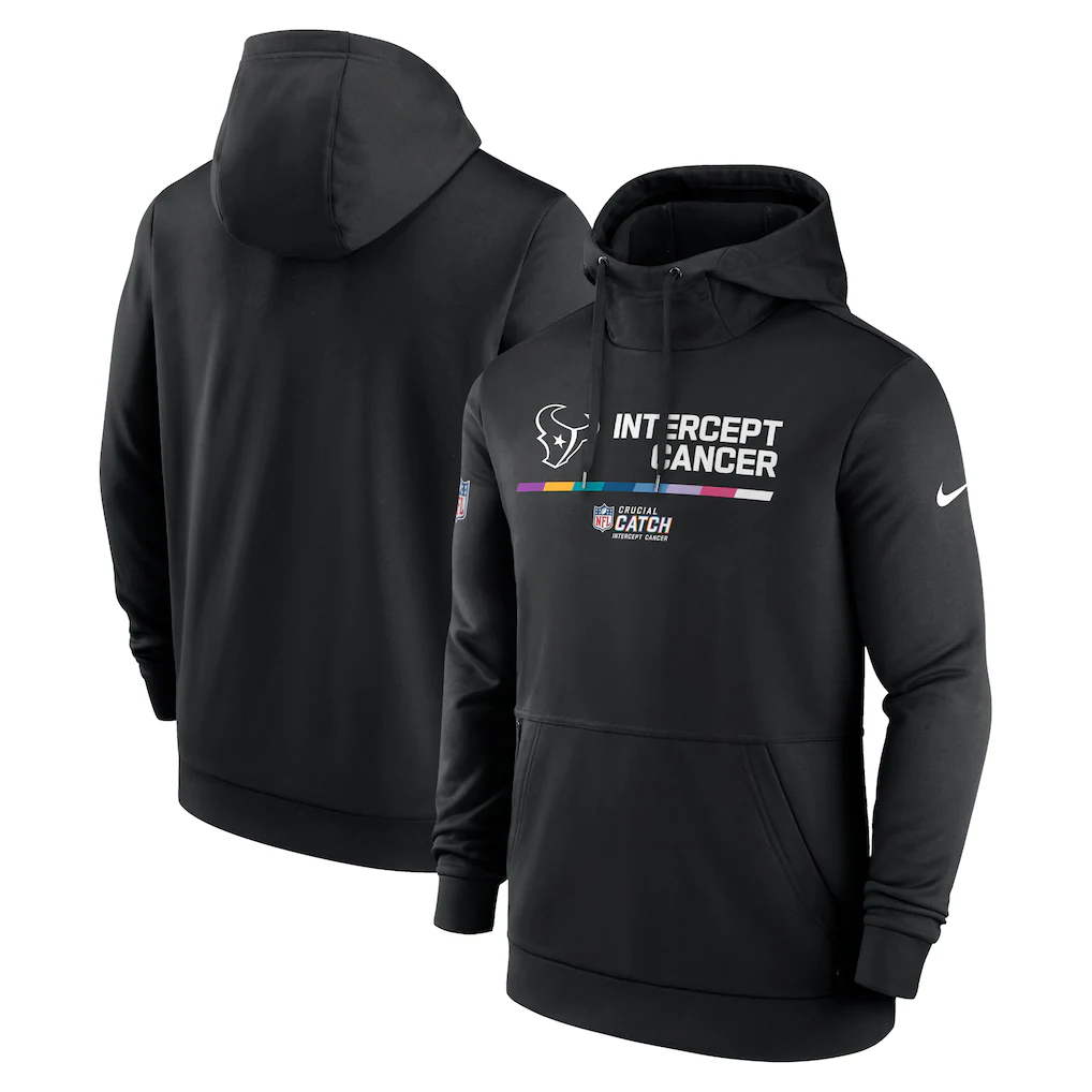 Men’s Houston Texans Black NFL Therma Performance Hoodie