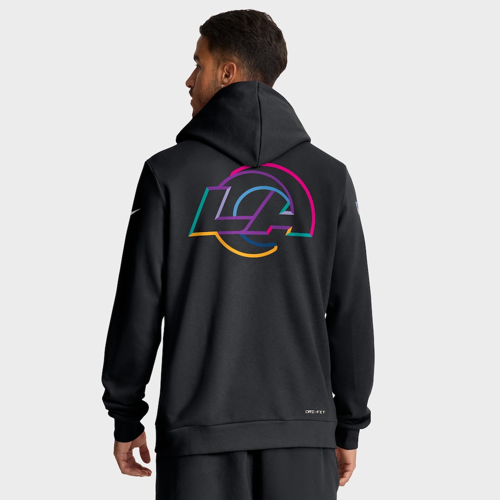 Men’s Los Angeles Rams Black 2025 NFL Crucial Catch Hoodies