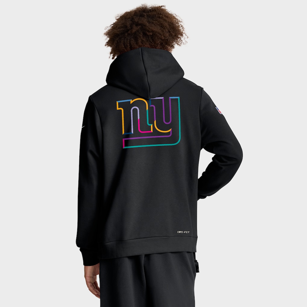 Men’s New York Giants Black 2025 NFL Crucial Catch Hoodies