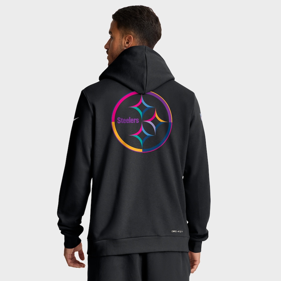 Men’s Pittsburgh Steelers Black 2025 Crucial Catch Hoodies
