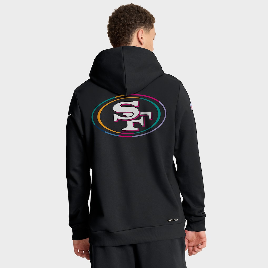 Men’s San Francisco 49ers Black 2025 NFL Crucial Catch Hoodies