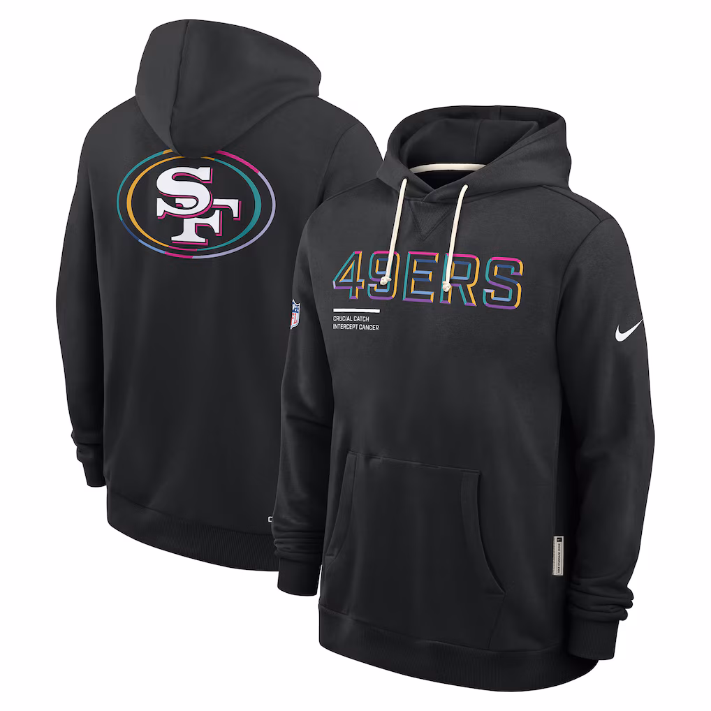 Men’s San Francisco 49ers Black 2025 NFLCatch Hoodie