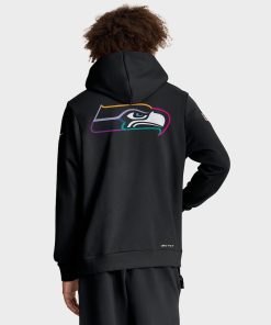 Men’s Seattle Seahawks Black 2025 NFL Crucial Catch Hoodies