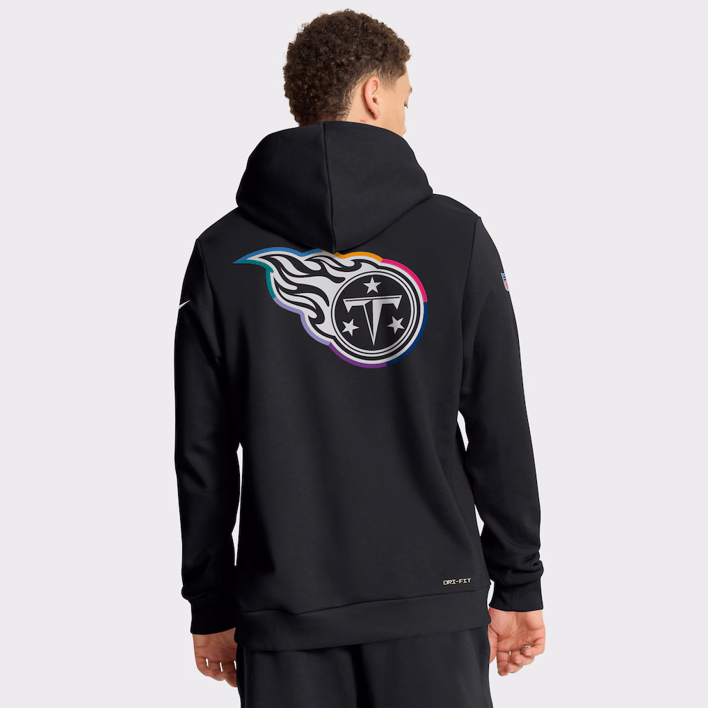 Men’s Tennessee Titans Black 2025 NFL Crucial Catch Hoodies