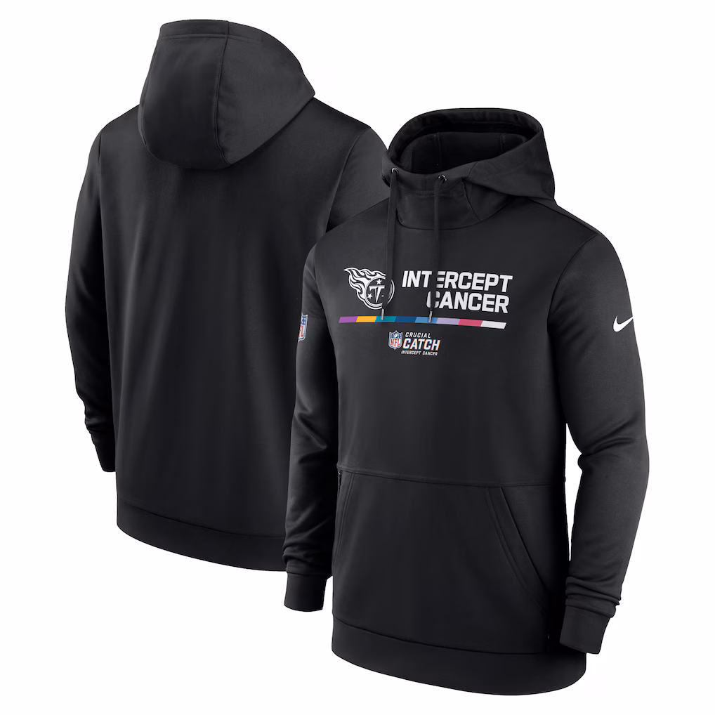 Men’s Tennessee Titans Black NFL Therma Performance Hoodie