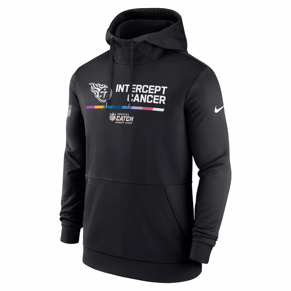 Men’s Tennessee Titans Black NFL Therma Performance Hoodies