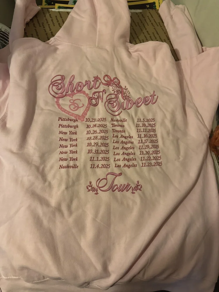 Sabrina-Carpenter-Short-n-Sweet-Tour-2025-Pink-Hoodie