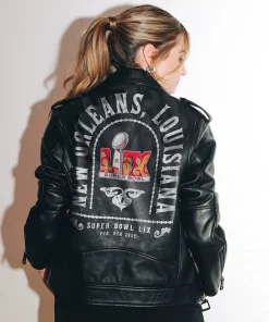 Super-Bowl-LIX-Rebecca-Minkoff-Black-Moto-Jacket
