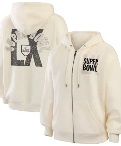 Super-Bowl-LX-Beige-Full-Zip-Hoodie