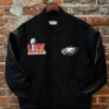 Unisex-Philadelphia-Eagles-Super-Bowl-LIX-Black-Varsity-Jacket