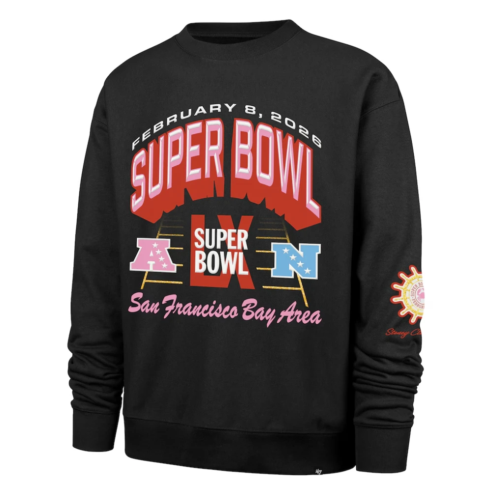 Womens-Clover-Lane-x-47-Black-Super-Bowl-LX-Sweatshirt