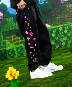 Minecraft-Blossom-Trackpants-Black