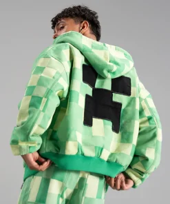 Minecraft-Creeper-Green-Hoodie