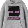 Minecraft-Enderman-Face-Heather-Grey-Hoodie