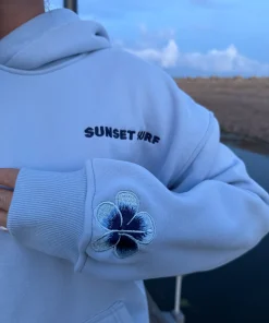 sunset surf BLUE hoodie
