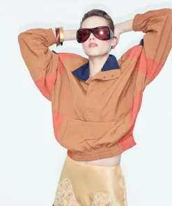 YSL Windbreaker Brown Jacket