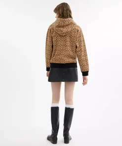 Coach-All-Over-Signature-Zip-Hoodies