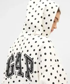 Womens-GAP-Factory-Polka-Dot-Hoodie