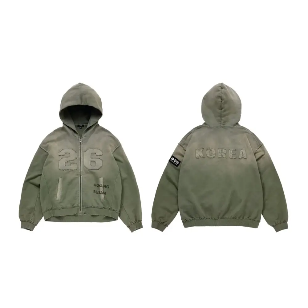 BTS-Arirang-Tour-Green-Zip-Up-Korea-Hoodie
