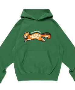 BTS-J-Hope-x-Human-Made-Green-Hoodie