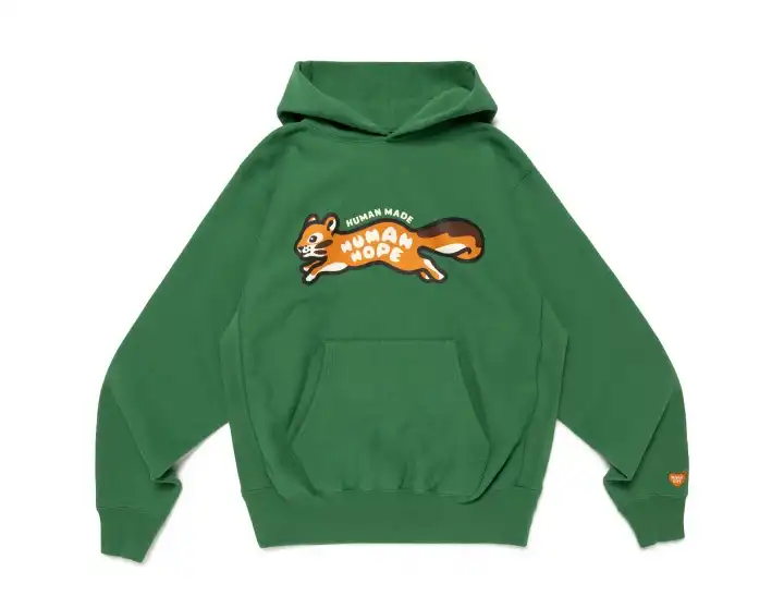 BTS-J-Hope-x-Human-Made-Green-Hoodie